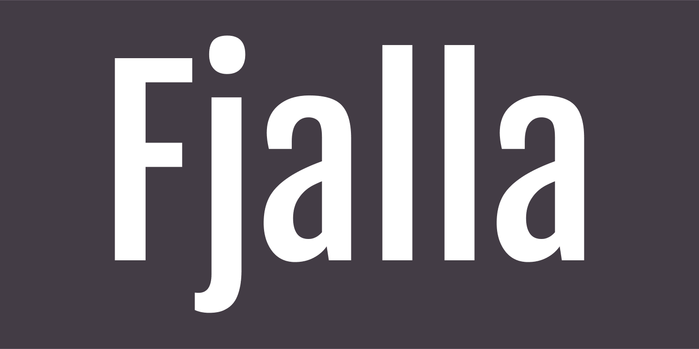 Font Fjalla